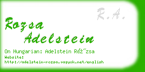 rozsa adelstein business card